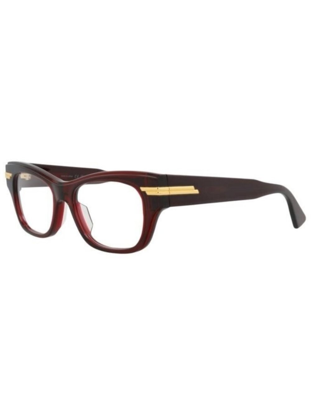 New Bottega Veneta Womens Cat Eye Burgundy Burgundy Transparent Fashion Designer